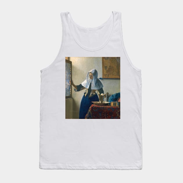 Young Woman with a Water Pitcher by Jan Vermeer Tank Top by Classic Art Stall